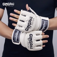 Half Finger Gloves Men Women Boxing Gloves Five Finger Breathable Practical Combat mma Training Glov