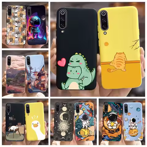 For Xiaomi Mi 9 Lite Case Mi9 SE Cute Fashion Cartoon Cover Soft Silicone Phone Case For Xiaomi Mi 9