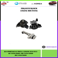 Kia Sportage SL THETA II Engine 2010-2013 Oem Engine Mounting (LH 21830-2S000/RH 21810-2S000/RR 2195
