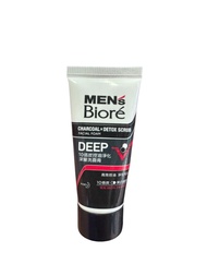 Men's Biore Charcoal x Detox Scrub Facial Foam 花王碧柔男士10倍炭控油淨化深層洗面膏 15g