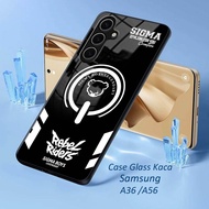 Softcase Glass Glitter For SAMSUNG A36 A56 2025 Casing hp SAMSUNG A36 A56 2025 - K74