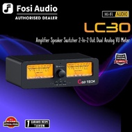 Fosi Audio LC30/LC 30 Amplifier Speaker Switcher 2-In-2 Out Dual Analog VU Meter Original