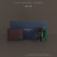 Louis Montini (Skyscrapper) ชุดกิฟเซ็ท กระเป๋าหนังแท้ และ เข็มขัดหนังแท้ LM-GS #2