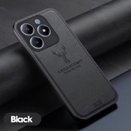 Case REALME C61 Softcase Deer Back Cover jeans material Deer Motif
