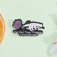 1pc Mèo có lưỡi của bạn Little Mouse Men Pin Dark Romance Haunting Adeline Smut Reader Book Lover Tr