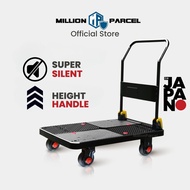 Silent Elegant Black Series Hand Trolley | Foldable Trolley | Heavy Duty Trolley 150kg/300kg | Japan