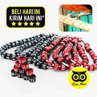 KICAU MART Ring Penanda Kaki Burung Murai Model Laser Barcode Gelang Stainless Cincin Pengaman Kaki 