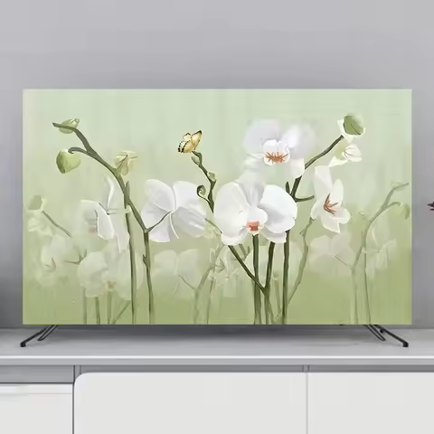 TV Cover Protection Dust Cover Household Hanging LCD TV Dust Cover Cover Cloth 55 65 Inches Universa