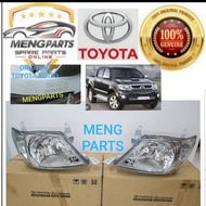 ORIGINAL TOYOTA HILUX VIGO KUN25 2008Y-2012Y HEAD LAMP * WHITE CROME *   LAMPU DEPAN 81130-0K180 811