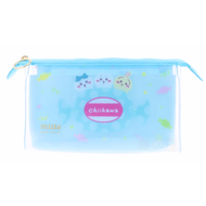 Chiikawa透明化妝包 筆袋 萬用袋(藍)