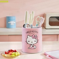 SEVENON Knives Storage Rack, Plastic Space Saving Rotating Knives Holder, Practical Cartoon Detachab