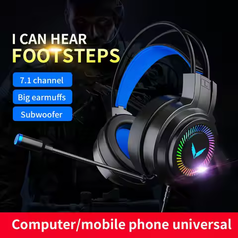 G58 G60 Gaming Headset 7.1 Stereo SVirtual Surround Bass Earphone Headphone with Mic LED Light for C
