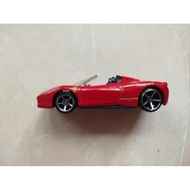 0260 LOOSE HOT WHEELS DIECAST TOY - FERRARI 458 SPIDER RED RARE