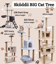 【ShopWithJoy】125 cm Large Cat Tree Cat Condo Bed Scratcher House Cat Tower Hammock Cat Tree Rumah Kucing Mainan Kucing