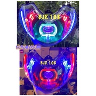 MATA Front reflector set biled ala projector headlight uk 3.5 inch yamaha mio m3 set eyebrows and ea