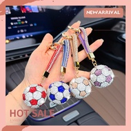 SAND Football Theme Keychain 3d Football Purse Charm Rhinestone Soccer Keychain Pendant – Sparkling 