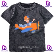 CHILDREN'S CLOTHES, CHILDREN'S T-SHIRTS, BLIPPI PLANE CHARACTER, CHILDREN'S TOPS, PREMIUM MATERIALS