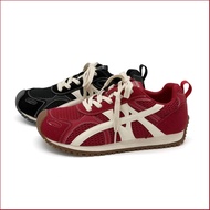 Sports Shoes Casual Functional Korean Style Retro Stitching ROBINLO (HOGAN Red Flame Milk White/Blac