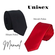 MERAH Formal Tie Work Tie School Tie Black Tie Long Manual Red Tie