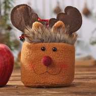 Children Linen Drawstring Candy Gift Bag Apple Bag Christmas Supplies (Elk)