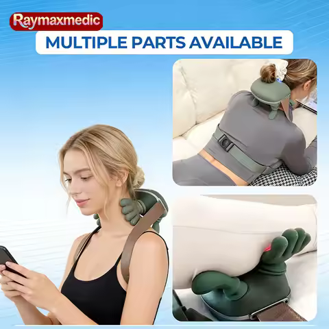Raymay 4DBionic Finger Neck Shoulder Massager Wireless Cervical Trapezius Kneading Massage Shawl Bru