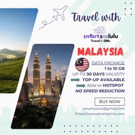 Malaysia eSIM 5G/4G/LTE 1 - 10GB, up to 30 days validity (email required)