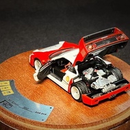 Pgm 1: 64 Ferrari F40 Marlboro LM Full Door Supercar Simulation Alloy Car Model