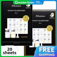 JM Solution | Jm Solution Placen Collagen Mask Pure 20 Sheets (10 Sheets + 10 Sheets)