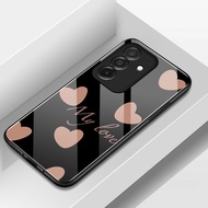 Samsung A26 5G A17 5G M17 5G F17 5G F36 5G M36 5G Case with Heart Motif, Anti-Scratch Tempered Glass