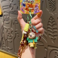 Disney | Zootopia Judy Nick Keychain Cartoon Keychain Hot IP Keychain Pendant Bag Charm Accessories 