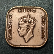 British Malaya King George VI 1 Cent 1941I ( Scared Date )