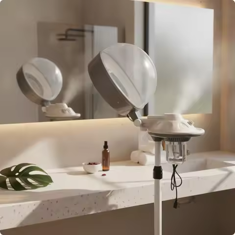 Vertical Hair Steamer Machine Mobile Vertical Hair Steamer Beauty Equipment Timer Switch Timed Opera