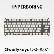 Qwertykeys QK80MK2 Mechanical Keyboard PC PP POM FR4 Aluminum Carbon Fiber Brass Positioning Plate