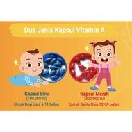 1 KAPSUL Vitamin A anak tetes vitamin A posyandu campak kapsul nifas retinol merah biru vitamin A palmitate