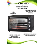 KHIND 100L ELECTRIC OVEN with 4 Stage Switch for Heating & Function OT100 OT-100/E