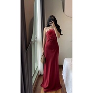 Red Dress (Vshop Brand) from Bust 32-32 Waistline 25-26"