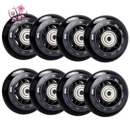 8 Pack Inline Skate Wheels, Roller Skate Wheels,with Bearing 64mm