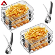 6Pcs Air Fryer Dehydrator Rack for AF300UK Stainless Steel Rectangle Air Fryer Basket SHOPCYC1341