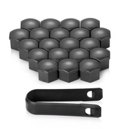 New🔥 20Pcs Universal 17mm Plastic Car Wheel Nut Covers Bolt Cap Decoration For Audi A3 8V A4 B8 B9 A