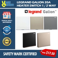 Legrand Galion 20A Heater Switch SG Safety Mark Registered White Silver Champagne Rose Gold