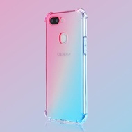 Carristo Oppo F9 Anti-Shock Case Cover Rainbow Aurora TPU Soft Casing Housing