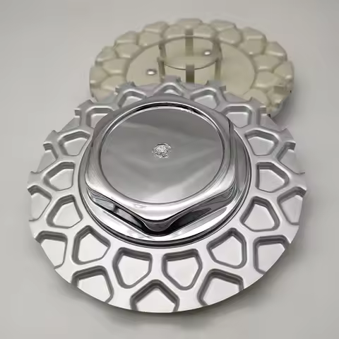 ABS Plastic Silver 157mm/52mm Wheel Center Hub Cap For BBS 17-inch Sports Rim 30924038 Auto Replacem