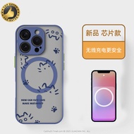 เคสโทรศัพท์แมวสุดน่ารักแบบมีซิงค์แมกซ์สำหรับ Apple iPhone 17 pro 16 plus 15 pro 13 Mini 12 และ XR ดี