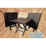 3 X 3 PLASTIC TABLE C/W PLASTIC TABLE LEG / MEJA PLASTIK