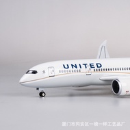 1:130United Airlines United Airlines787Boeing B787Aircraft Model Civil Aviation Passenger Plane Simu