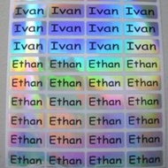 name sticker (laser type)