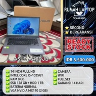 Laptop Asus A409JB (second). Core i5-1035G1. RAM 8 GB. SSD + HDD. VGA 