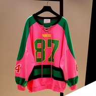 Size 8XL Bust 140cm Autumn Winter Sweatshirts Pullover Casual Loose Sweatshirt Streetwear Female Swe