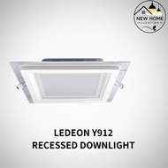 YETPlus LEDEON Recessed Downlight Y912 Glass LED SIRIM 12W 18W 4" 6" Ceiling 6500K Daylight Square L