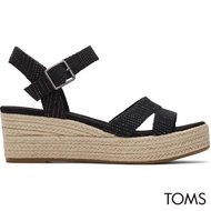 Toms Women Audrey Black Metallic - Wedge Sandal